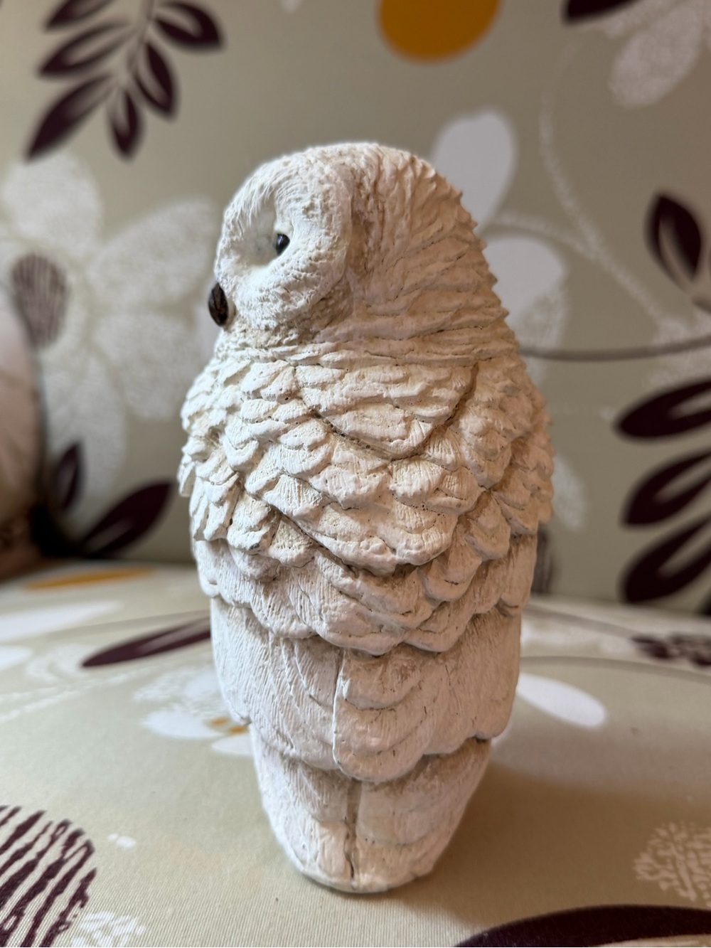 White Owl Figurine Decorative Sculpture - Picture 2 of 4
